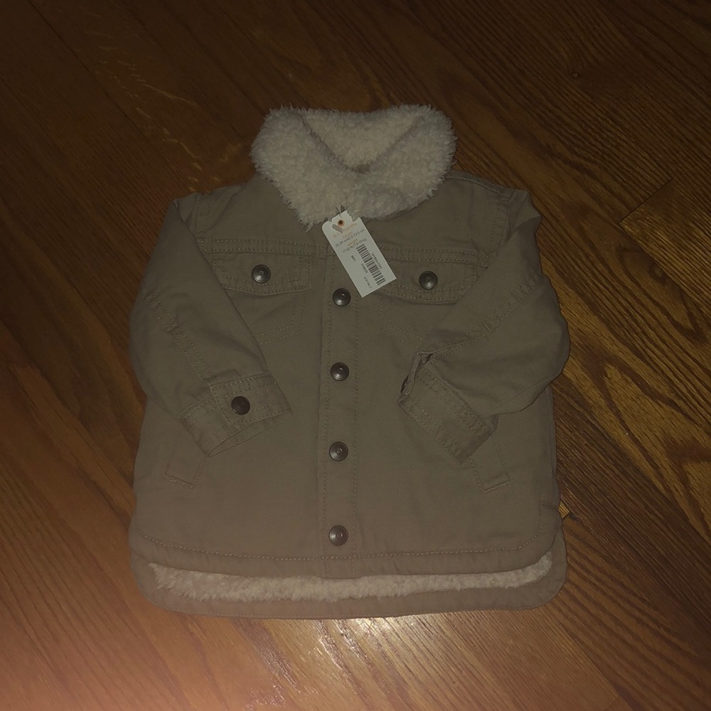 NWT Baby boy Sherpa Coat